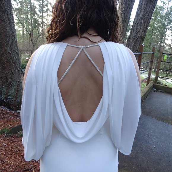 Halston Heritage White Long Dress / Wedding Dress - Picture 4 of 16